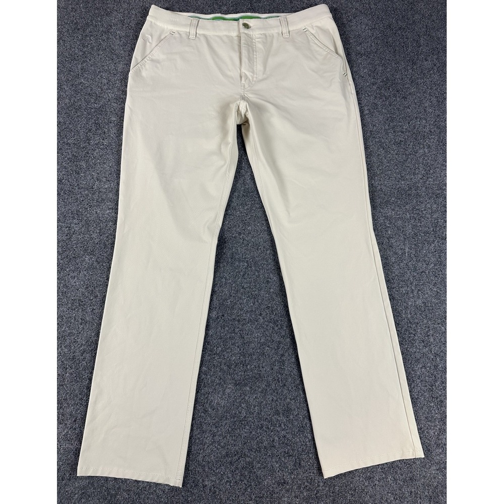 Alberto Golf Pro Modern Fit Pants Men's Size 35X31 (52) Cream 3XDRY Cooler